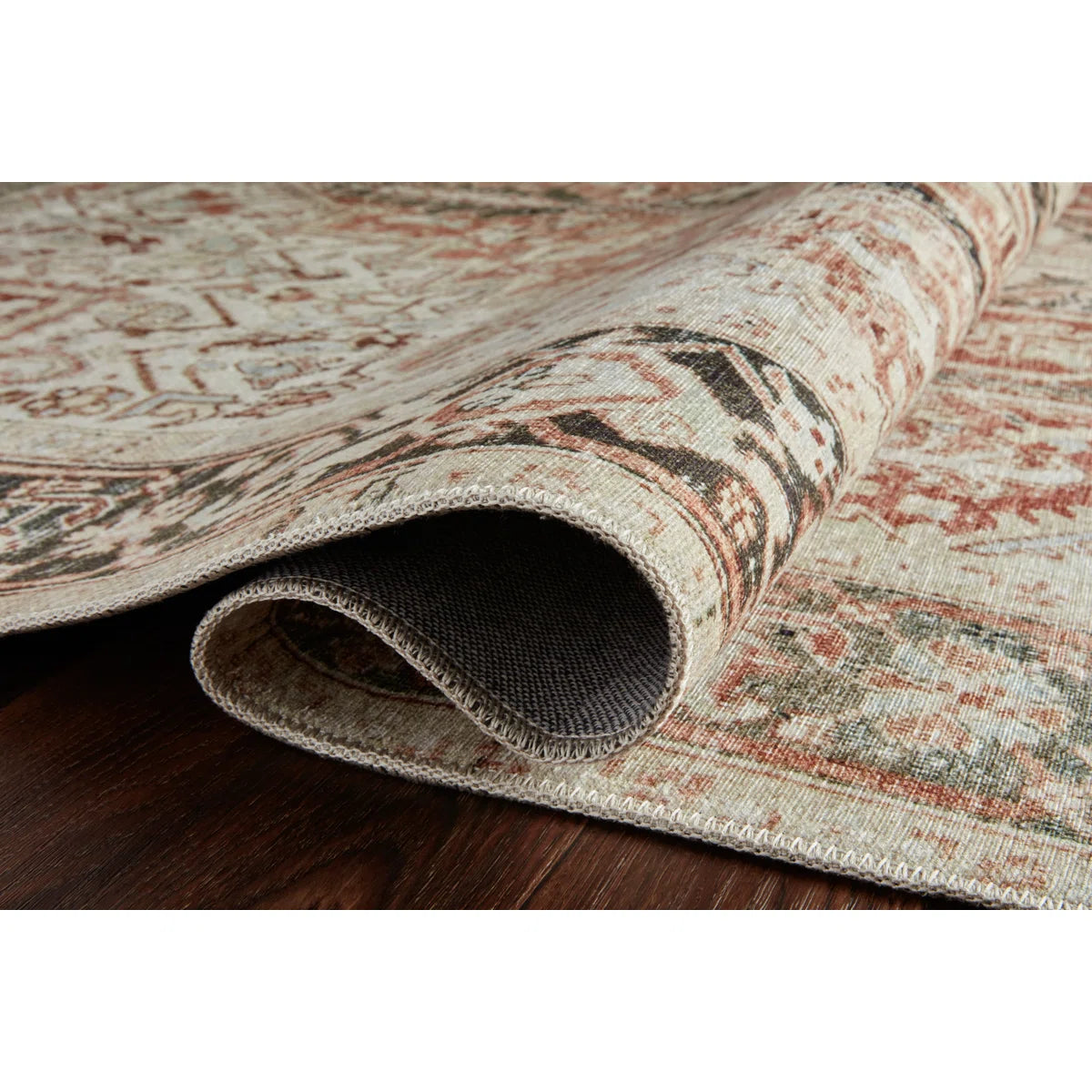 Lenna Rust / Charcoal Area Rug
