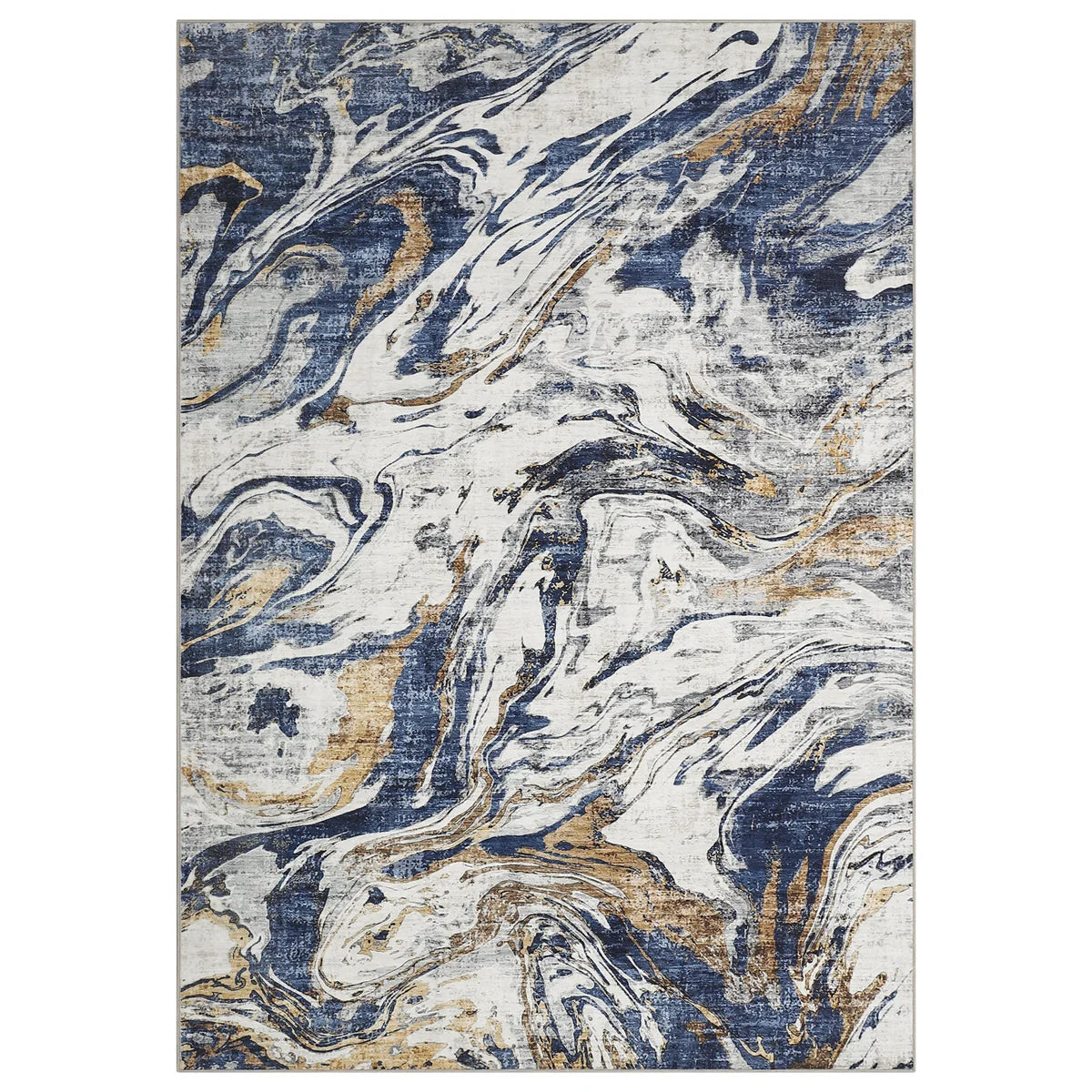 Abstract Machine Washable Area Rug with Rubber Backing for Living Room Non-Slip Modern Indoor Carpet Low-Pile Rug for Bedroom Dining Room Hallway Kitchen Office Playroom Nursery