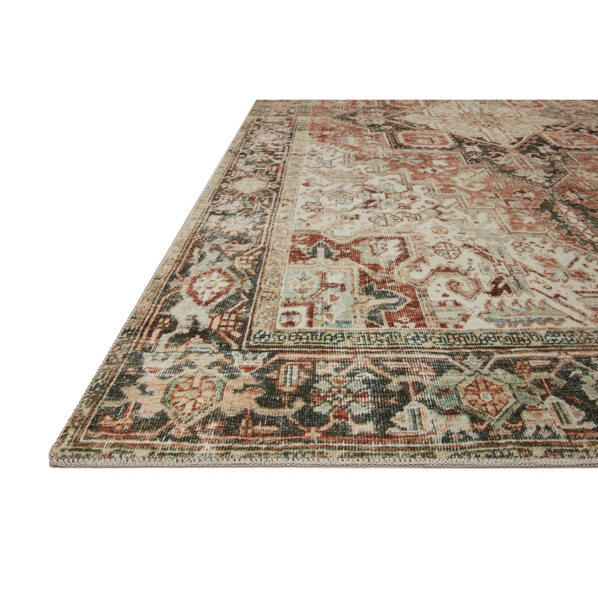Lenna Rust / Charcoal Area Rug